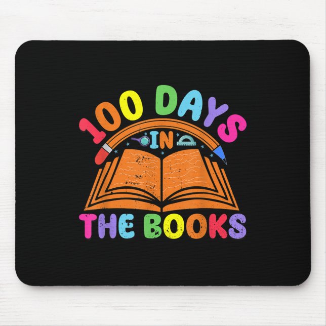 Tapis De Souris 100 Jours Dans Les Livres Lecture Enseignant 100èm (Devant)