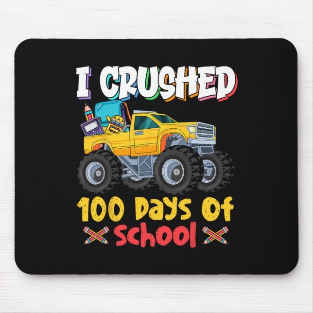 Tapis De Souris 100 Jours De Camion Monster (Devant)