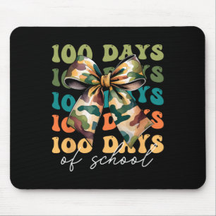 Tapis De Souris 100 Jours De Camo Girly Bow Enseignante Femmes Gi