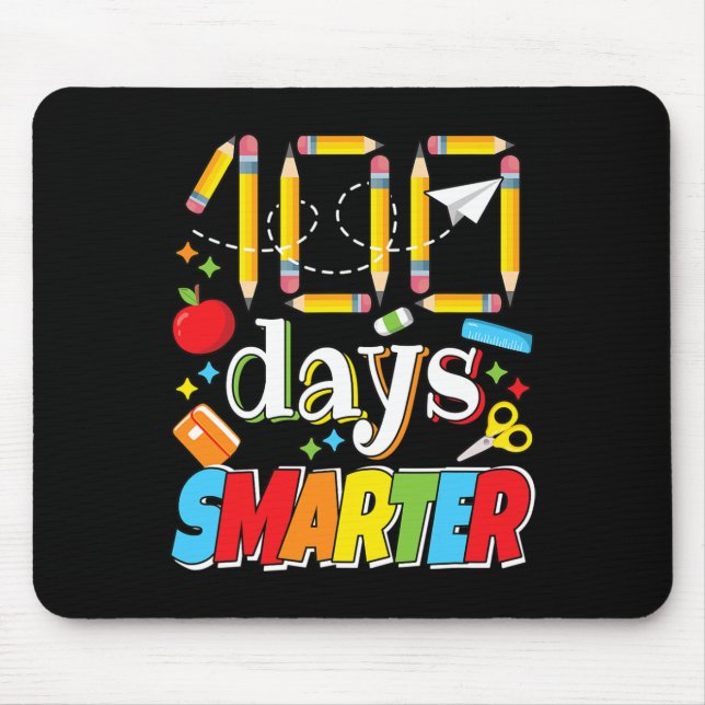Tapis De Souris 100 Jours De Célébration De L'École Enseignant Étu (Devant)