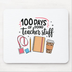 Tapis De Souris 100 Jours De Faire Des Choses D'Enseignant Joyeux 