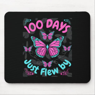 Tapis De Souris 100 Jours De Filles À Papillons Scolaires 100 Jour