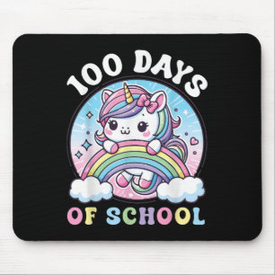 Tapis De Souris 100 Jours De Filles D'École Unicorne 100E Jour Sc
