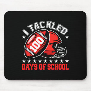 Tapis De Souris 100 Jours De Football Scolaire, J'Ai Attaqué 100 J