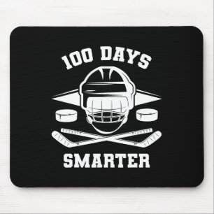 Tapis De Souris 100 Jours de Hockey Smarter Joyeux 100e Jour de l'