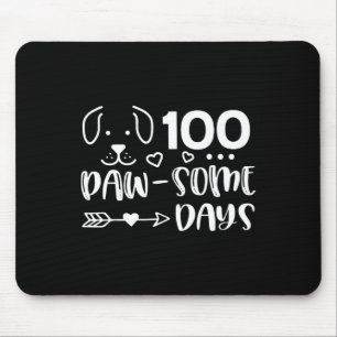 Tapis De Souris 100 Jours De Pawsomesse Chien Mignonne Chien Chien