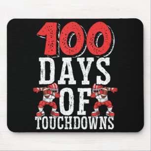 Tapis De Souris 100 Jours De Touchdowns Football 100 Jours D'École
