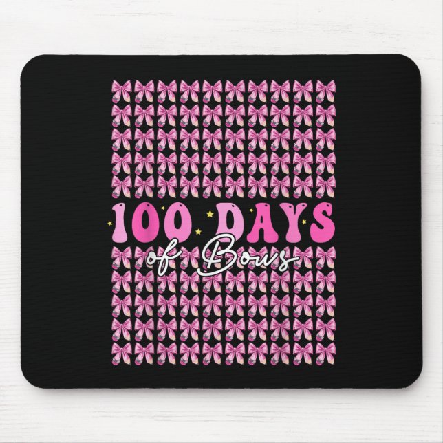 Tapis De Souris 100 Jours De Vaches Coquette 100E Jour D'École (Devant)