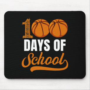 Tapis De Souris 100 Jours D'École Bysketbyll Joueur Garçon Fille