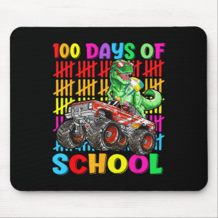 Tapis De Souris 100 Jours D'École Dinosaure Monster Camion 100E Da