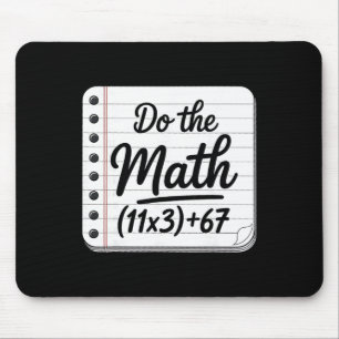Tapis De Souris 100 jours d'école équation mathématique Faites le