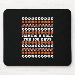 Tapis De Souris 100 jours d'école football compétences garçons spo