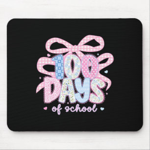 Tapis De Souris 100 Jours D'école Ruban Coquette Fille Femmes Te