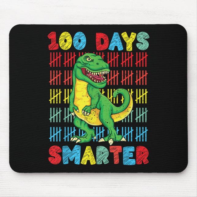 Tapis De Souris 100 Jours D'École T-rex 100E Jour D'École (Devant)