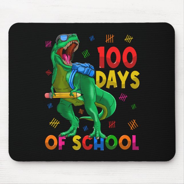 Tapis De Souris 100 Jours D'École Trex 100E Jour D'École 100 Da (Devant)