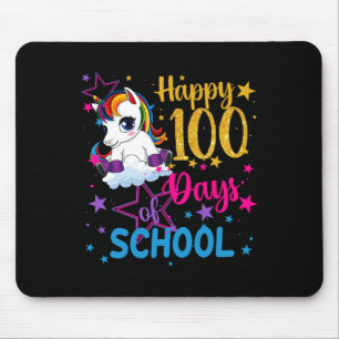Tapis De Souris 100 Jours D'École Unicorne Filles