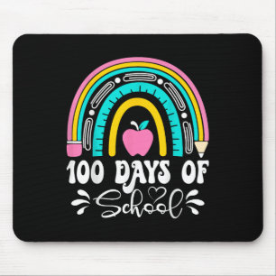 Tapis De Souris 100 Jours D'Enseignant À L'École Rainbow 100E Jour