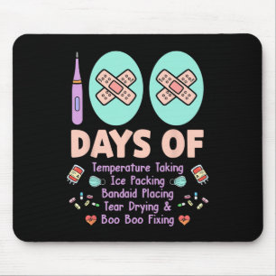 Tapis De Souris 100 Jours D'Infirmière Scolaire Emballage Byndaid