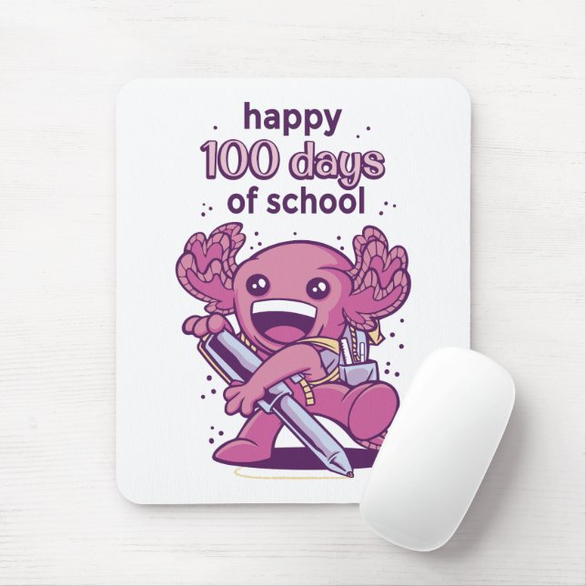 Tapis De Souris 100 jours d'invitation scolaire (Avec souris)