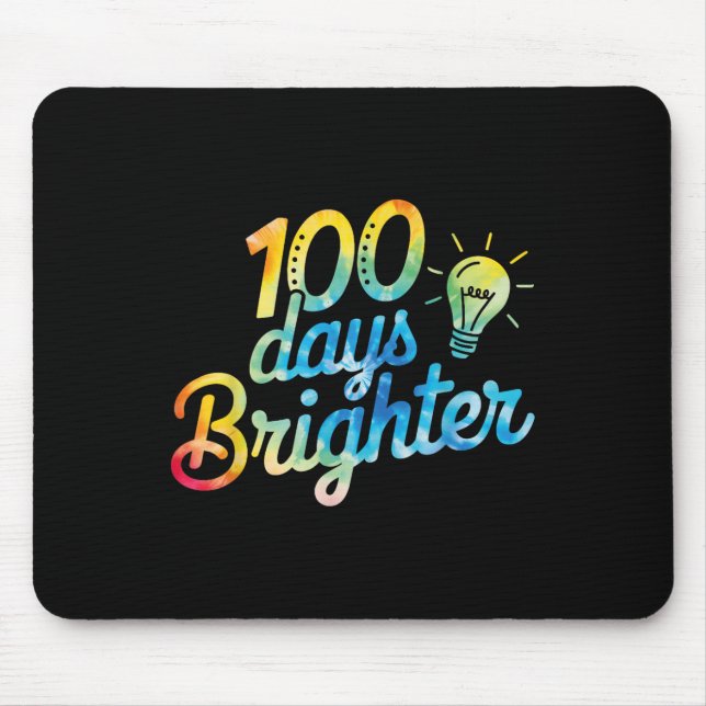 Tapis De Souris 100 Jours Enseignant Plus Brighter Enfants 100e Jo (Devant)