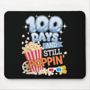Tapis De Souris 100 jours et toujours poppin' drôle étudiant 100 j