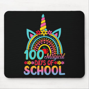 Tapis De Souris 100 Jours Magiques De L'École Unicorn Tête 100e Jo