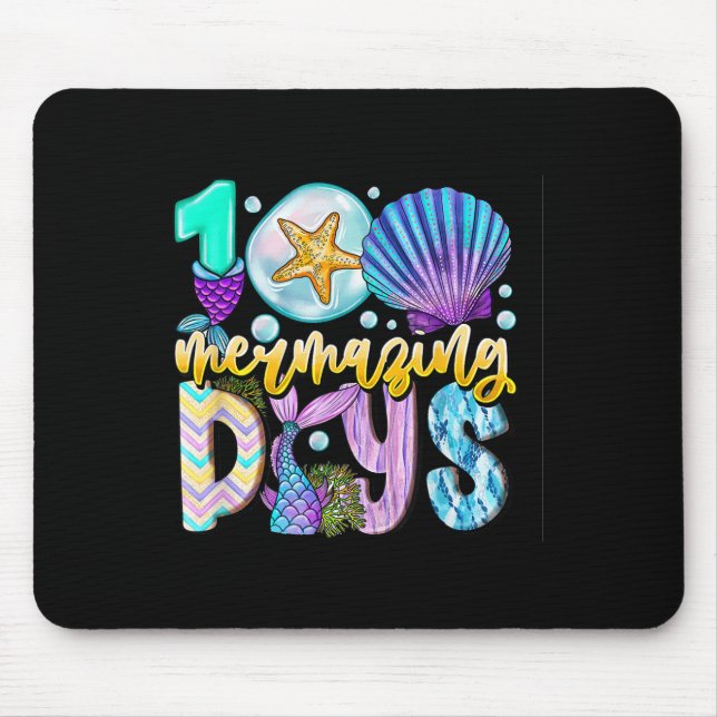 Tapis De Souris 100 Jours Mermazing De L'École 100E Jour Mermaid K (Devant)