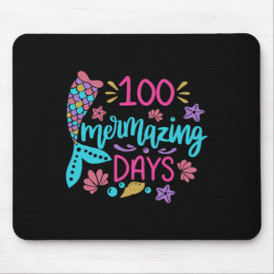 Tapis De Souris 100 Jours Merveilleux De L'École Mermaid Tail Girl