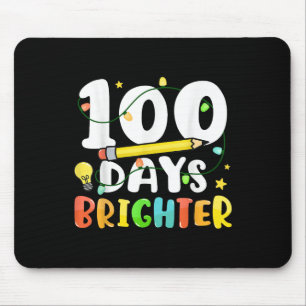 Tapis De Souris 100 Jours Plus Brighter Joyeux 100ème Jour De L'Éc