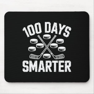 Tapis De Souris 100 jours plus intelligent Hockey 100e jour d'écol