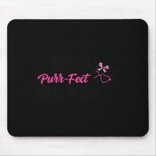 Tapis De Souris 100 Jours Purr-fect Cute Cat Student School Fun Ki