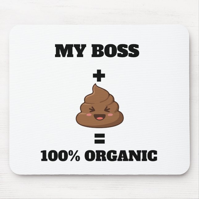 Tapis de souris 100 % organique Nom personnalisé - (Devant)