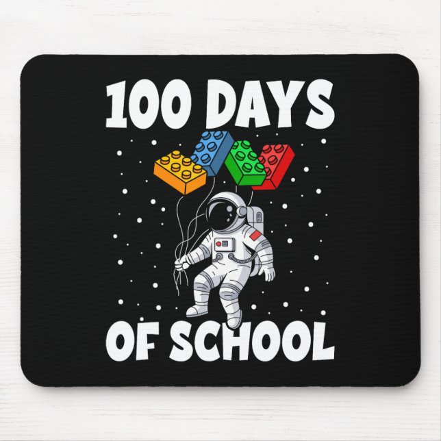 Tapis De Souris 100e Jour De L'École Astronaut Spatial 100 Jours I (Devant)