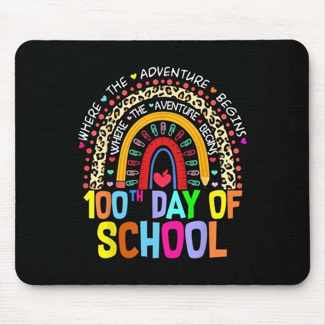 Tapis De Souris 100e Jour De L'Enseignant Étudiant 100 Jours Intel (Devant)