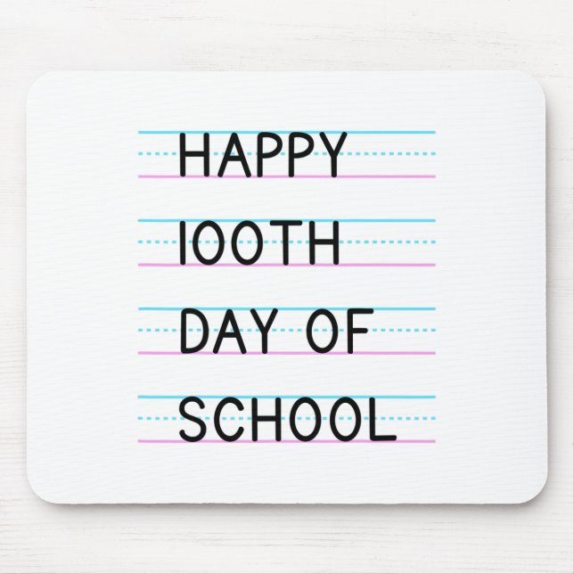 Tapis De Souris 100e jour d'école 100 jours d'école 1  (Devant)