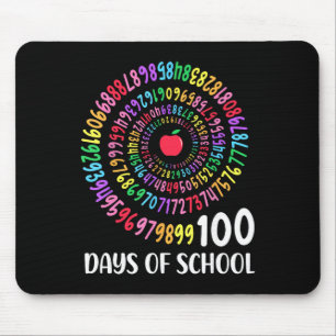 Tapis De Souris 100e jour d'école 100 jours Mathématiques Nombre E