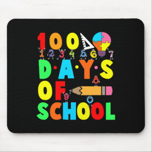Tapis De Souris 100ème Jour De L'École Enseignant Enfants Enfants