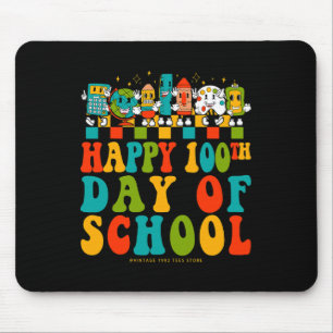 Tapis De Souris 100ème Jour De L'École Enseignant Enfants Super Hi
