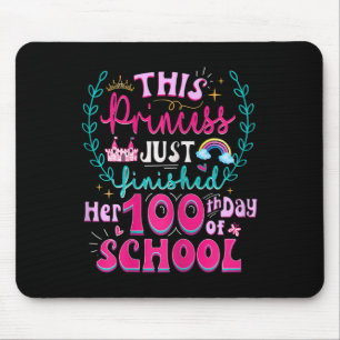 Tapis De Souris 100ème Jour De L'École Princesse Cute Enfants Fill