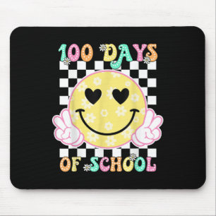 Tapis De Souris 100ème Jour De L'École Sourire Super Visage 100 Jo