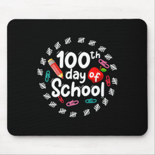 Tapis De Souris 100ème Jour D'École Pour Enseignants Enfants 100 J