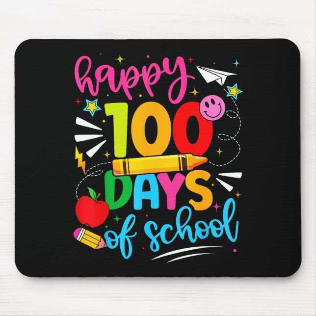 Tapis De Souris 100th Day Of School Happy 100 Days Teachers Boy Gi (Devant)