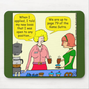 Tapis De Souris 1029 79 positions de Kama Sutra dessin animé