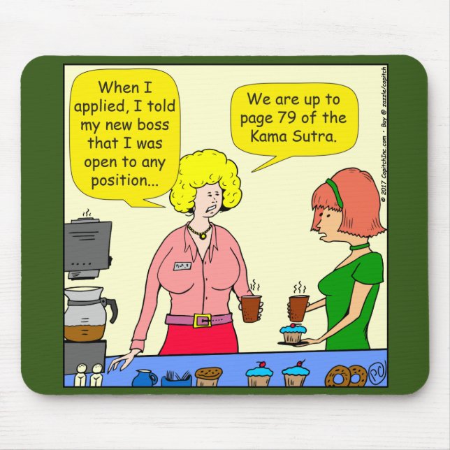 Tapis De Souris 1029 79 positions de Kama Sutra dessin animé (Devant)