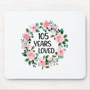 Tapis De Souris 105 Ans Femmes Aimées Hommes 105 Ans Cool 105e