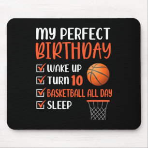 Tapis De Souris 10 ans Basketball Anniversaire 10e Boy Bda