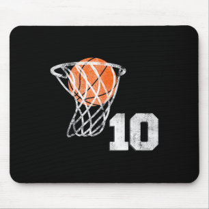 Tapis De Souris 10e anniversaire Basketball Dix garçons de 10 ans
