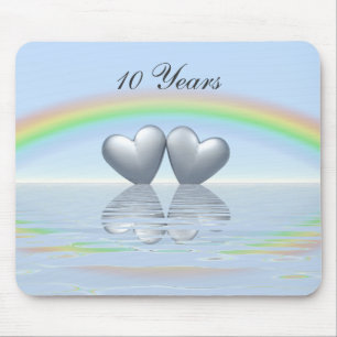 Tapis De Souris 10e anniversaire de Tin Hearts