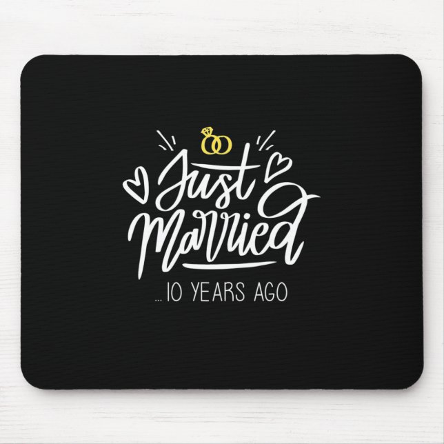 Tapis De Souris 10e anniversaire du Mariage (Devant)