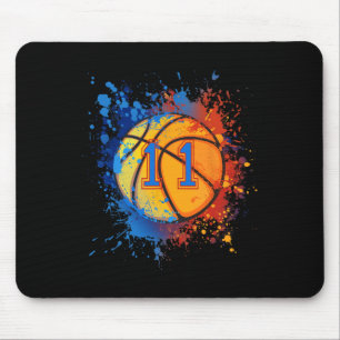 Tapis De Souris 11 Ans 11e Anniversaire Basketball Cadeau Pour Gar